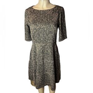 Rabbit Rabbit Rabbit Designs Brown and Black Short Sleeve Midi Dress Size 8​​​​